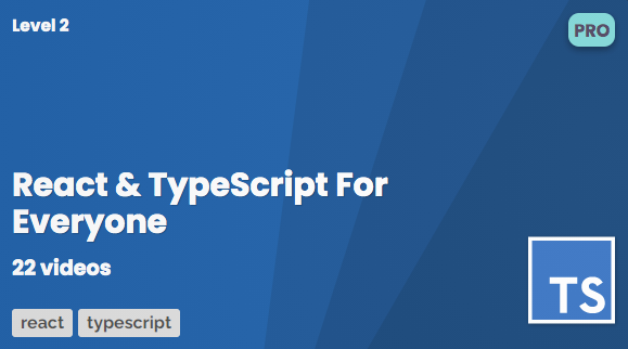 React and TypeScript for Everyone course thumbnail